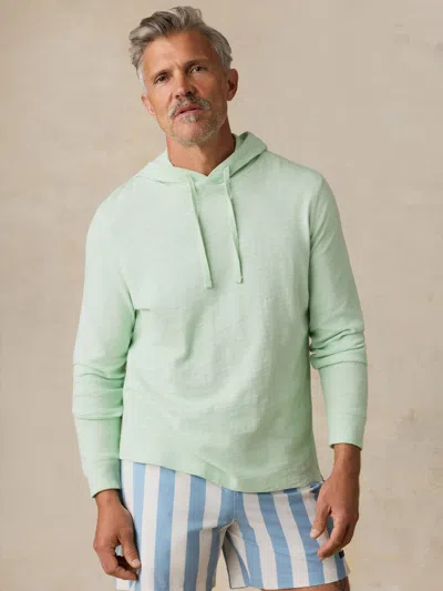 Faherty Sunwashed Organic Hoodie In Green