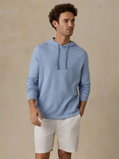Faherty Sunwashed Organic Hoodie In Blue