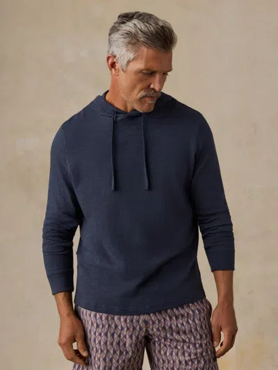 Faherty Sunwashed Organic Hoodie In Blue Nights