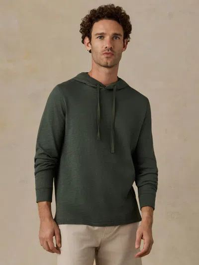 Faherty Sunwashed Organic Hoodie In Green