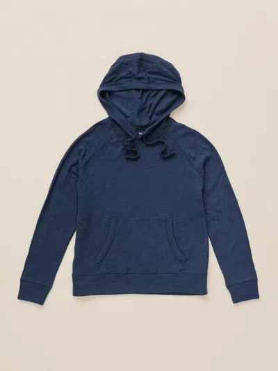 Faherty Sunwashed Organic Hoodie In Blue