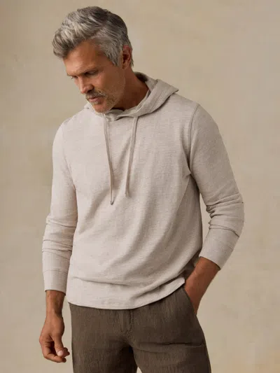 Faherty Sunwashed Organic Hoodie In Brown