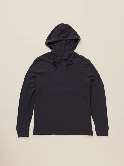 Faherty Sunwashed Organic Hoodie In Ridge Black