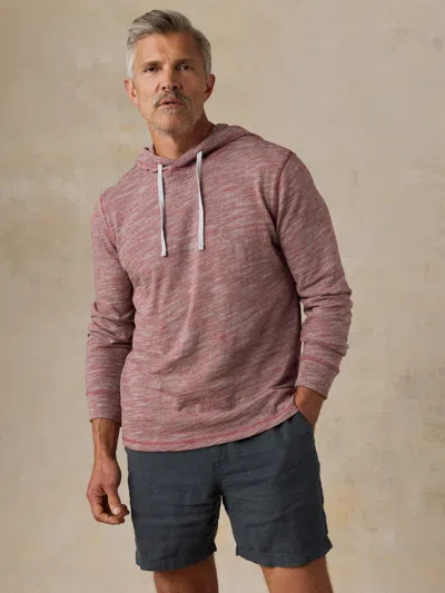 Faherty Sunwashed Organic Hoodie In Brown