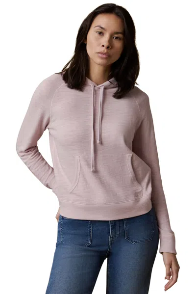 Faherty Sunwashed Organic Hoodie In Pink