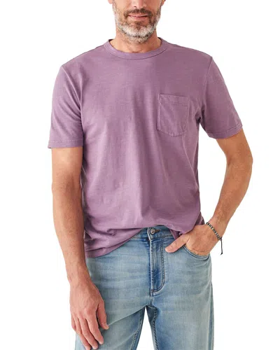 Faherty Sunwashed Pocket T-shirt In Purple