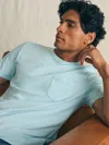 Faherty Sunwashed Pocket T-shirt In Blue Oasis