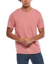 Faherty Sunwashed Pocket T-shirt In Pink