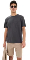 Faherty Sunwashed Pocket Tee Graphite In Graphite