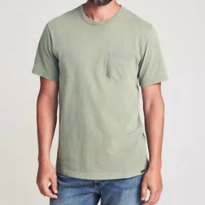 Faherty Sunwashed Pocket Tee In Vail Green