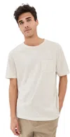 Faherty Sunwashed Pocket Tee Island Dune Heather In Island Dune Heather