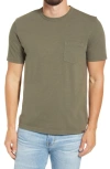 Faherty Sunwashed Pocket Tee In Olive