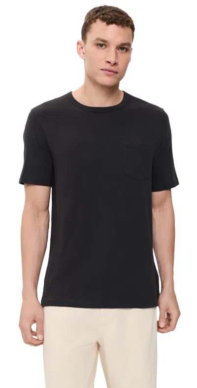 Faherty Sunwashed Pocket Tee Ridge Black