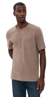 Faherty Sunwashed Pocket Tee Walnut Branch In Neutral