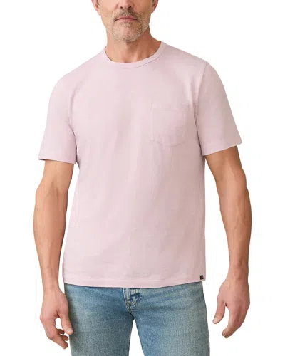 Faherty Sunwashed Pocket T-shirt In Pink