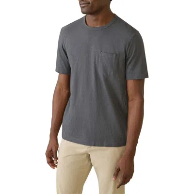 Faherty Sunwashed Pocket T-shirt In Graphite