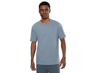 Faherty Sunwashed Pocket T-shirts In Blue