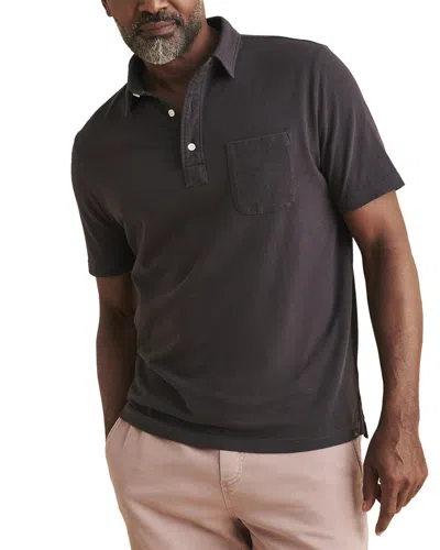 Faherty Sunwashed Polo Shirt In Blue
