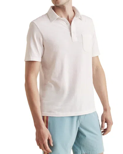 Faherty Sunwashed Polo Shirt In Pink