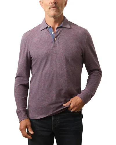Faherty Sunwashed Polo Shirt In Purple