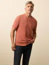 Faherty Sunwashed Regenerative T-shirt In Red
