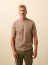 Faherty Sunwashed Regenerative T-shirt In Brown