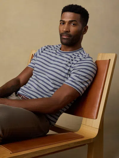 Faherty Sunwashed Regenerative T-shirt In Blue