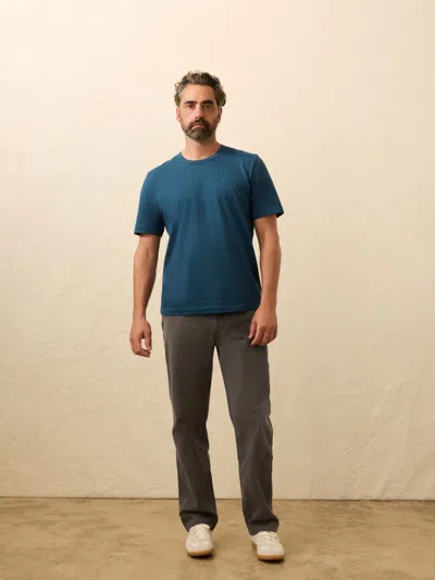 Faherty Sunwashed Regenerative T-shirt In Blue