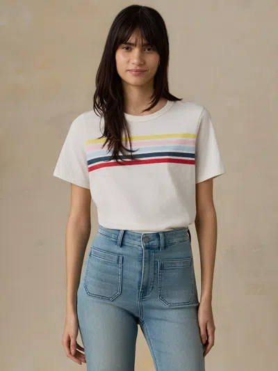 Faherty Sunwashed Regenerative T-shirt In Multi