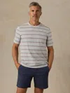 Faherty Sunwashed Regenerative T-shirt In White