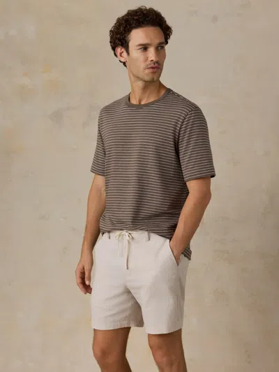 Faherty Sunwashed Regenerative T-shirt In Brown