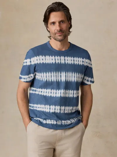 Faherty Sunwashed Regenerative T-shirt In Blue