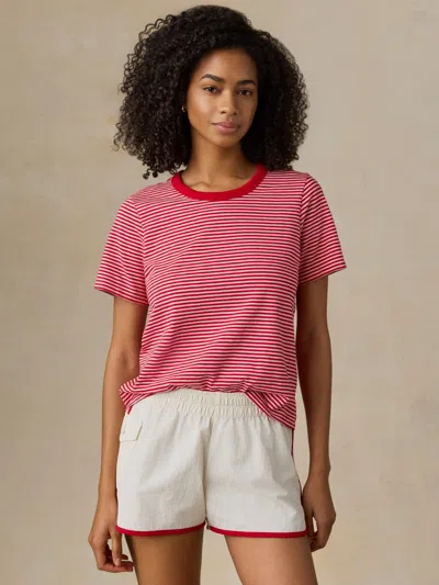 Faherty Sunwashed Regenerative T-shirt In Brown