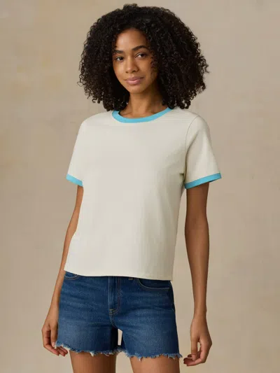 Faherty Sunwashed Regenerative T-shirt In Multi