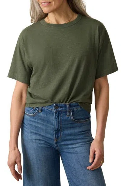Faherty Sunwashed Relaxed T-shirt In Green