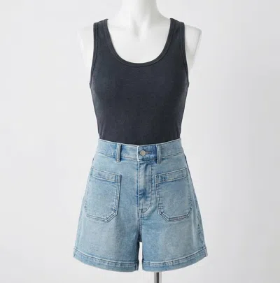 Faherty Sunwashed Rib Tank In Washed Black