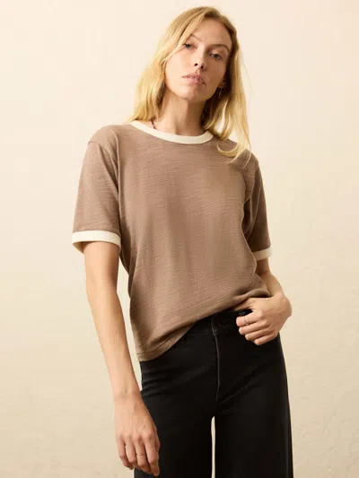 Faherty Sunwashed Slub Camp T-shirt