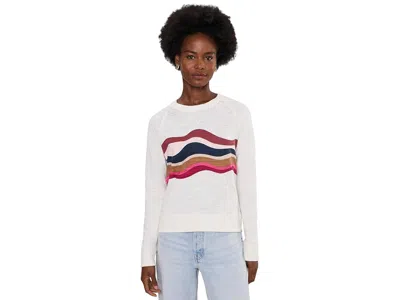 Faherty Sunwashed Slub Crewneck Women's Sweater Vintage Waves: Sm, Cotton
