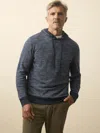 Faherty Sunwashed Slub Hoodie In Blue