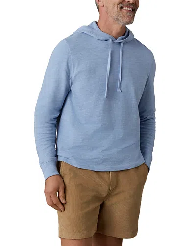 Faherty Sunwashed Slub Hoodie In Blue