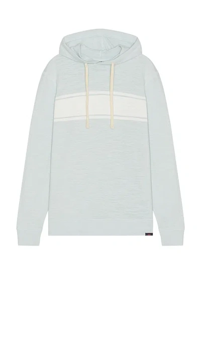 Faherty Sunwashed Slub Hoodie In Baby Blue