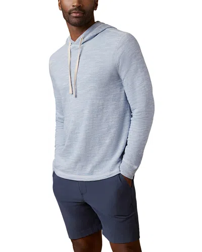Faherty Sunwashed Slub Hoodie In Blue