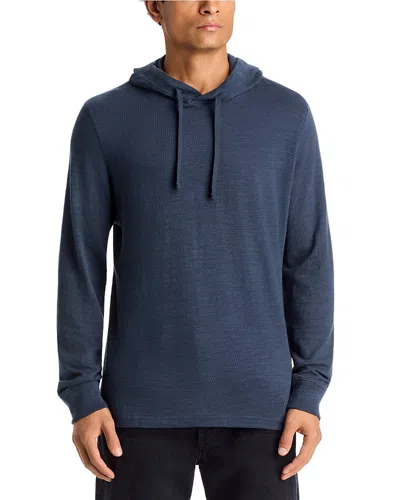 Faherty Sunwashed Slub Hoodie In Blue