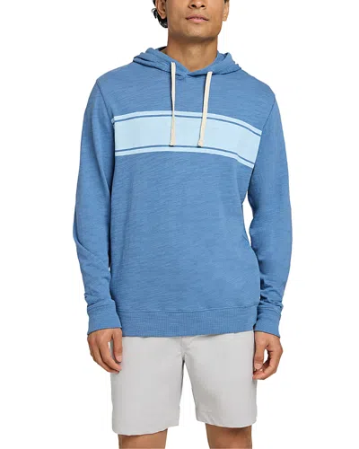 Faherty Sunwashed Slub Organic Cotton Hoodie In Blue Horizon