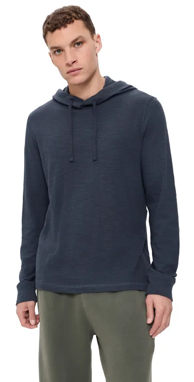 Faherty Sunwashed Slub Hoodie Blue Nights