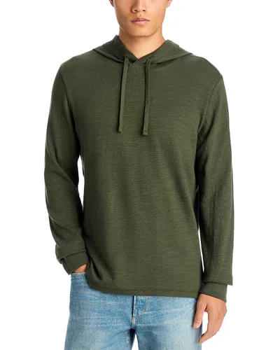 Faherty Sunwashed Slub Hoodie In Green
