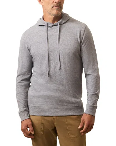 Faherty Sunwashed Slub Hoodie In Gray