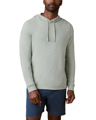 Faherty Sunwashed Slub Hoodie In Green