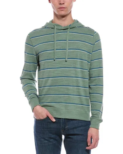 Faherty Sunwashed Slub Hoodie In Green