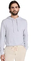 Faherty Sunwashed Slub Hoodie Light Grey Heather In Light Grey Heather